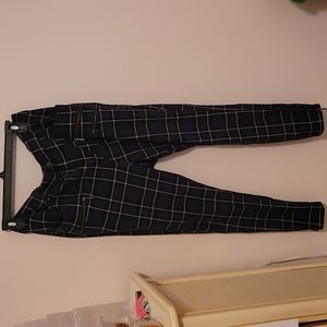 Torrid Plaid Zipper skinny pants size 12